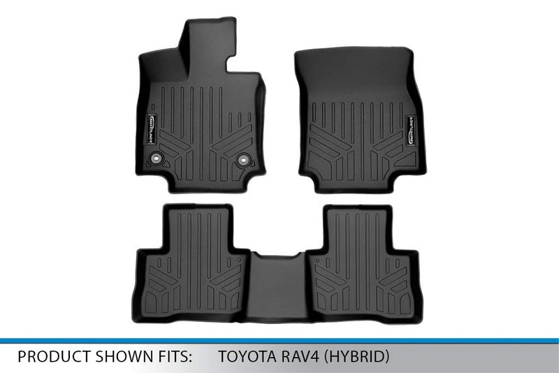 SMARTLINER All Weather Custom Fit Floor Mats 2 Row Liner Set Compatible with 2019-2025 Toyota RAV4 - Image 5